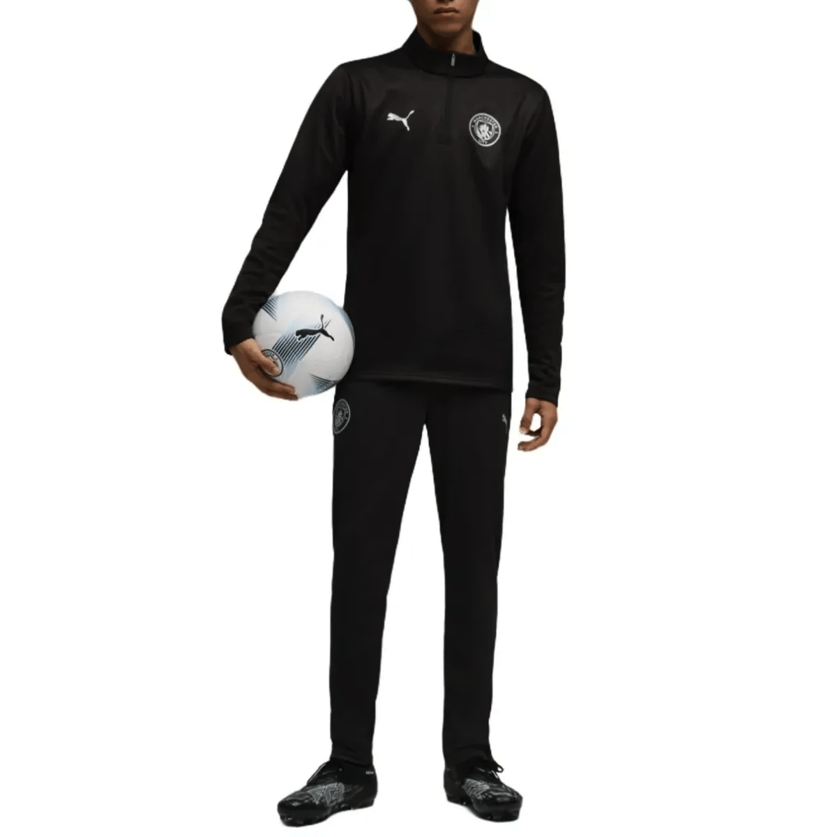 Manchester City black training technical tracksuit 2025/26 - Puma-1