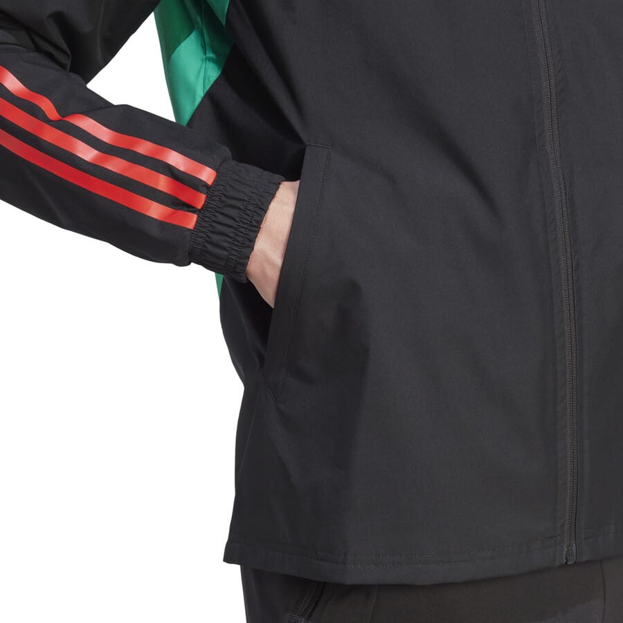 Manchester United soccer training rain jacket 2023/24 black - Adidas-4
