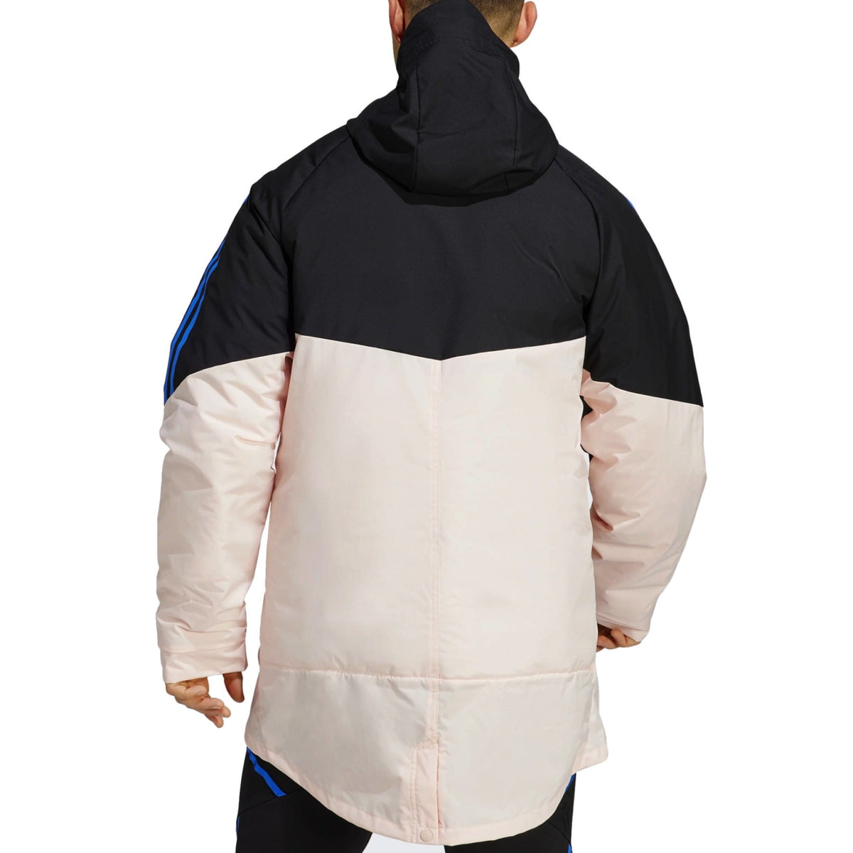 Manchester United Soccer parka down jacket 2023 pink/black - Adidas-4