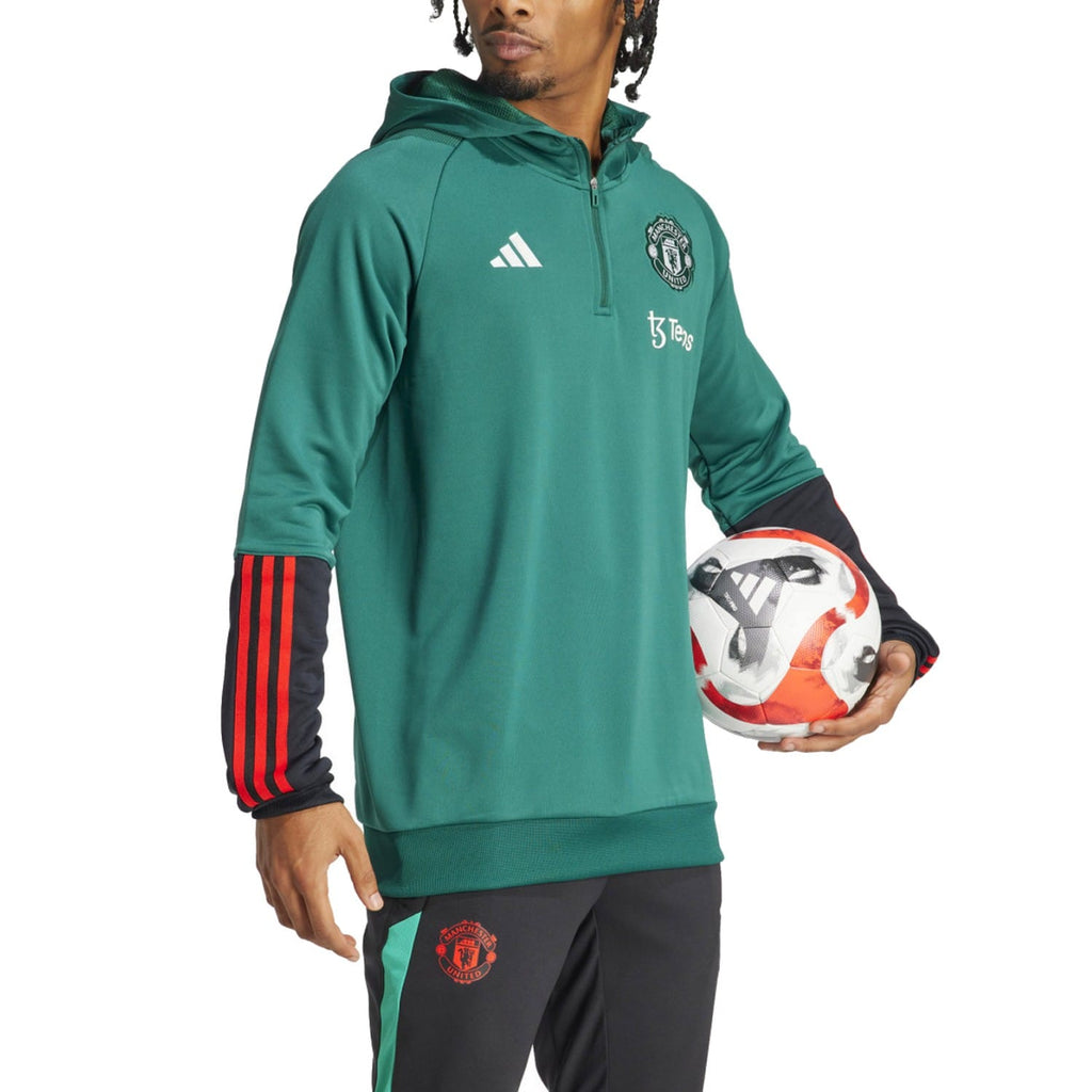 Manchester United hooded training technical Soccer tracksuit 2024 - Adidas-1