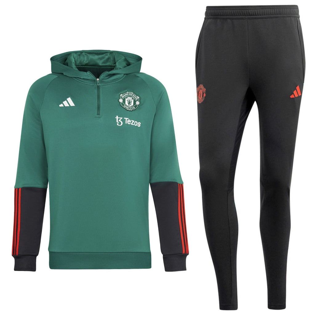 Manchester United hooded training technical Soccer tracksuit 2024 - Adidas-0