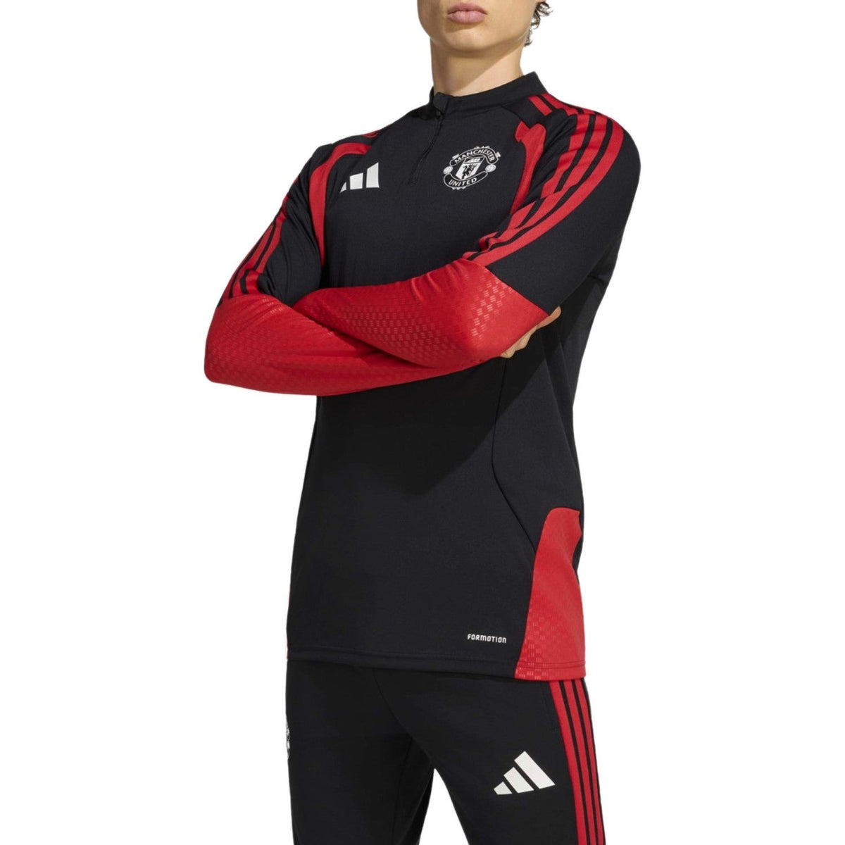 Manchester United black training technical Soccer tracksuit 2026/27 - Adidas-0