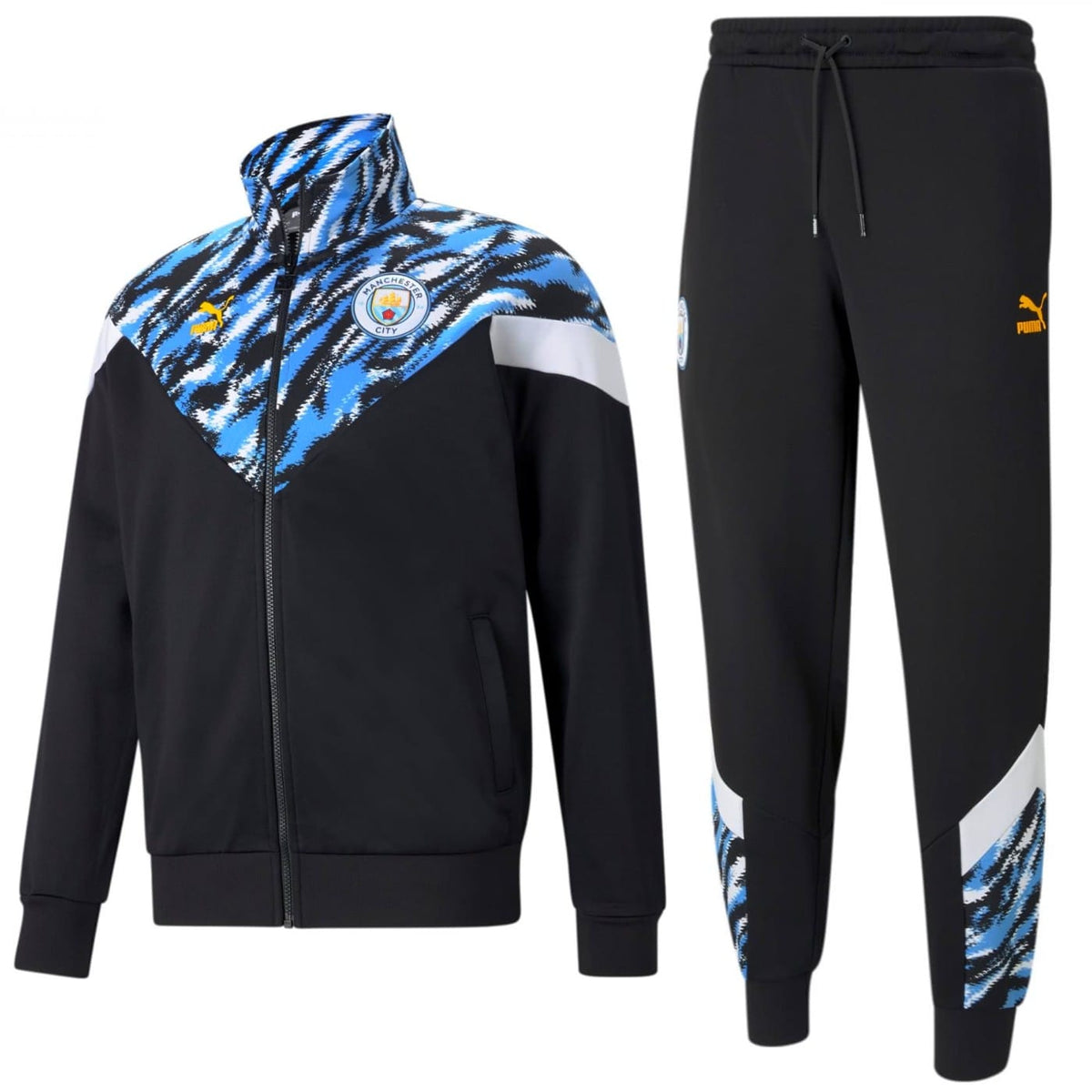 Manchester City Iconic Fans presentation Soccer tracksuit 2021 - Puma-0