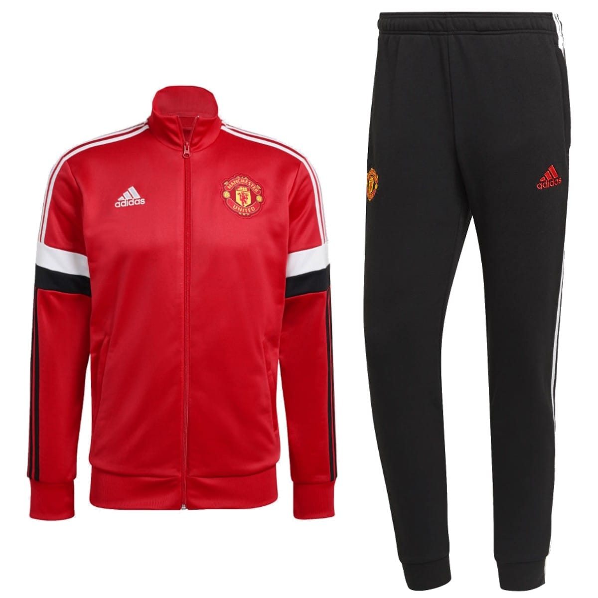 Manchester United Casual 3S presentation Soccer tracksuit 2021/22 - Adidas-0