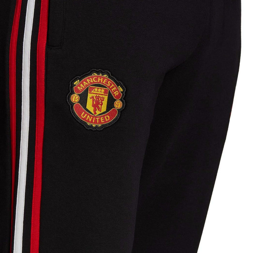 Manchester United Casual 3S black hooded tracksuit 2022/23 - Adidas-4
