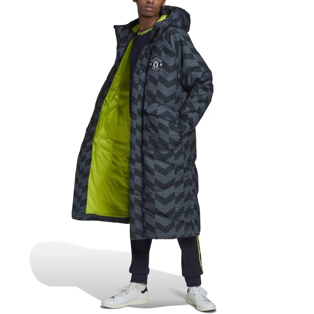 Manchester United padded down long jacket 2023 - Adidas-4