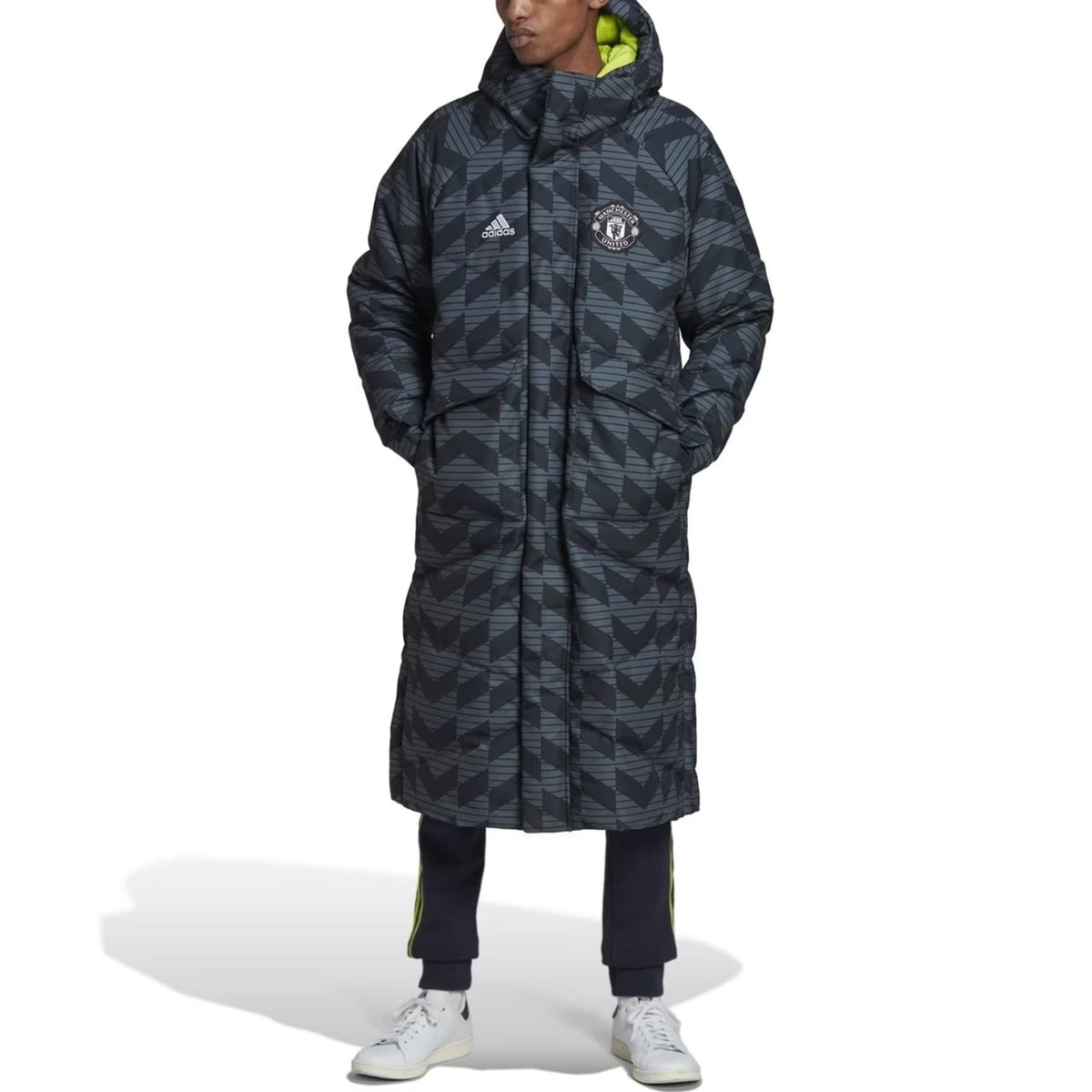 Manchester United padded down long jacket 2023 - Adidas-1