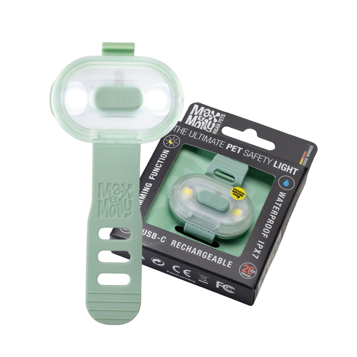 Max & Molly Matrix 2.0 Ultra LED - Luce di sicurezza Jade