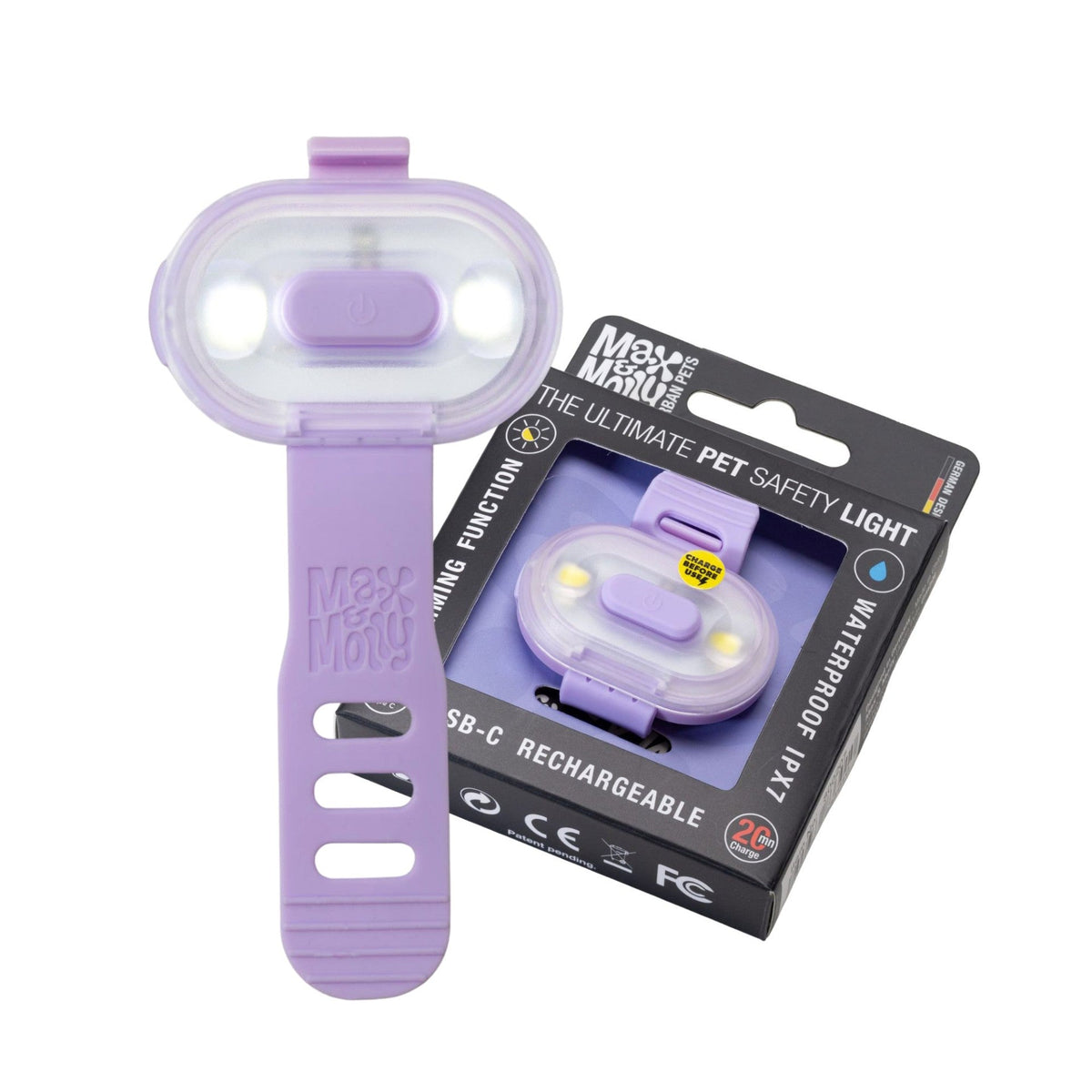 Max & Molly Matrix 2.0 Ultra LED - Luce di sicurezza Lavanda