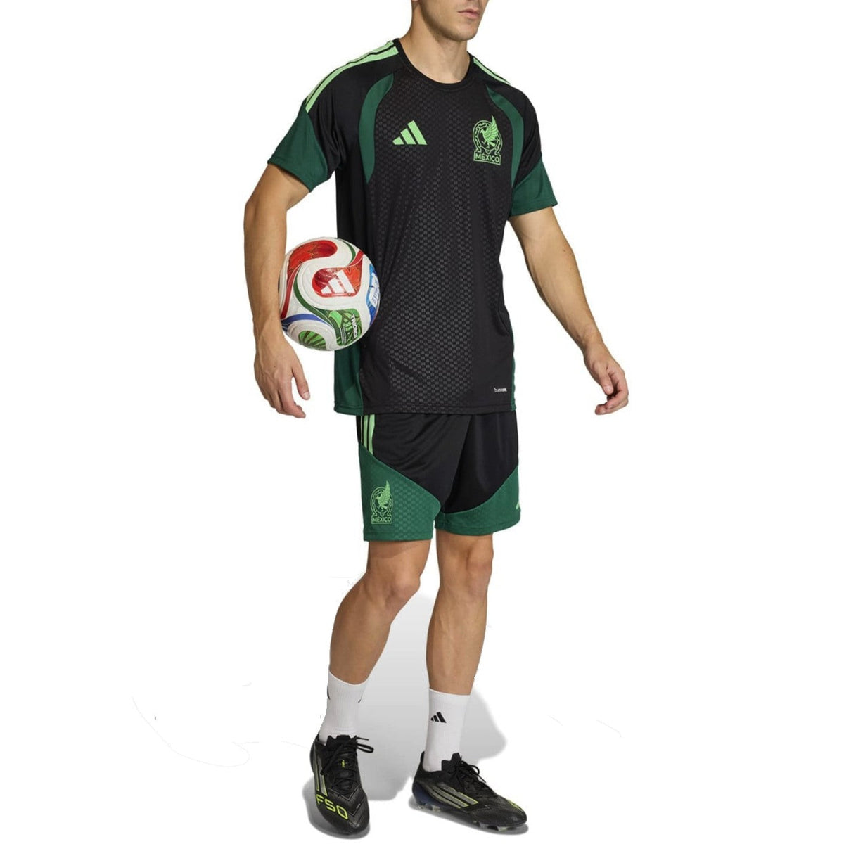Mexico black s/s players training set 2026/27 - Adidas-1
