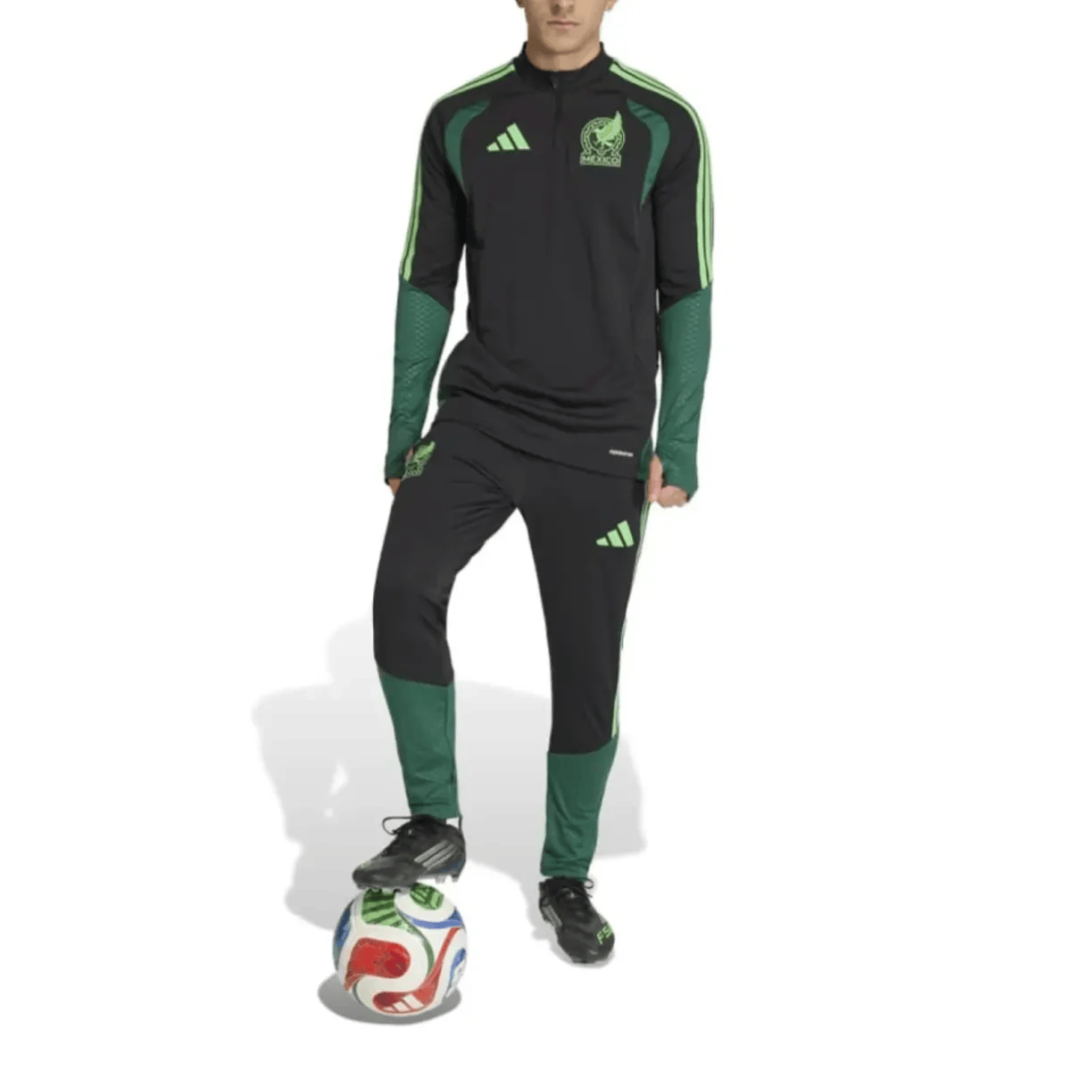 Mexico black training technical Soccer tracksuit 2026/27 - Adidas-2
