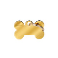 Medaglietta Basic Osso Piccola in Ottone Dorato