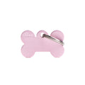 Medaglietta Basic Osso Piccolo Rosa in Alluminio
