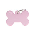Medaglietta Basic Osso Grande Rosa in Alluminio