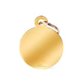Medaglietta Basic Cerchio Grande in Ottone Dorato