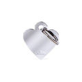 Medaglietta Basic Cuore Piccola in Ottone Cromato