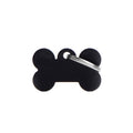 Medaglietta Basic Osso Piccolo Nero in Alluminio