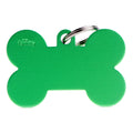 Medaglietta Basic Osso XL Verde in Alluminio