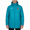 AC Milan soccer winter padded jacket 2020/21 water blue - Puma-0