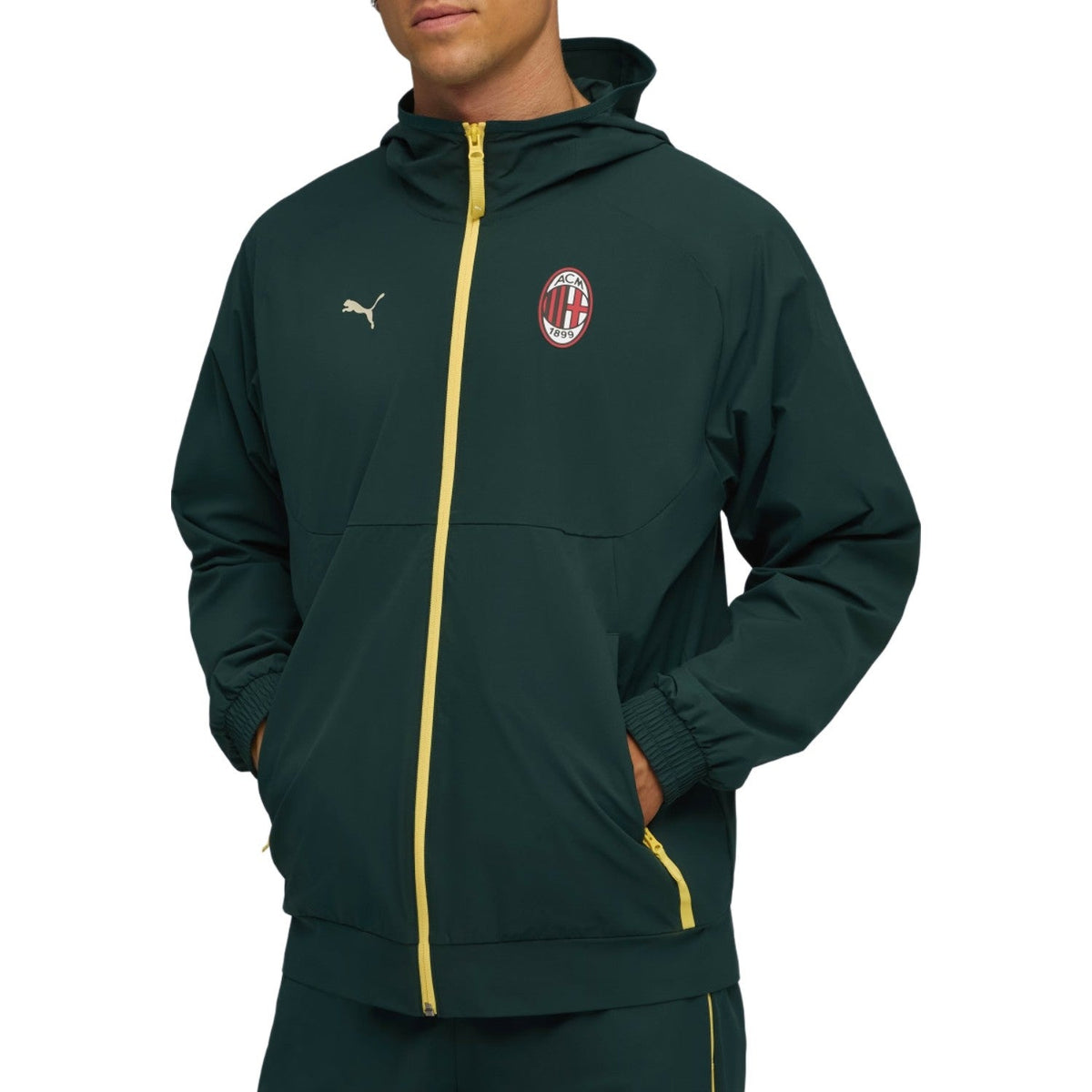 AC Milan green woven presentation tracksuit 2025/26 - Puma-1