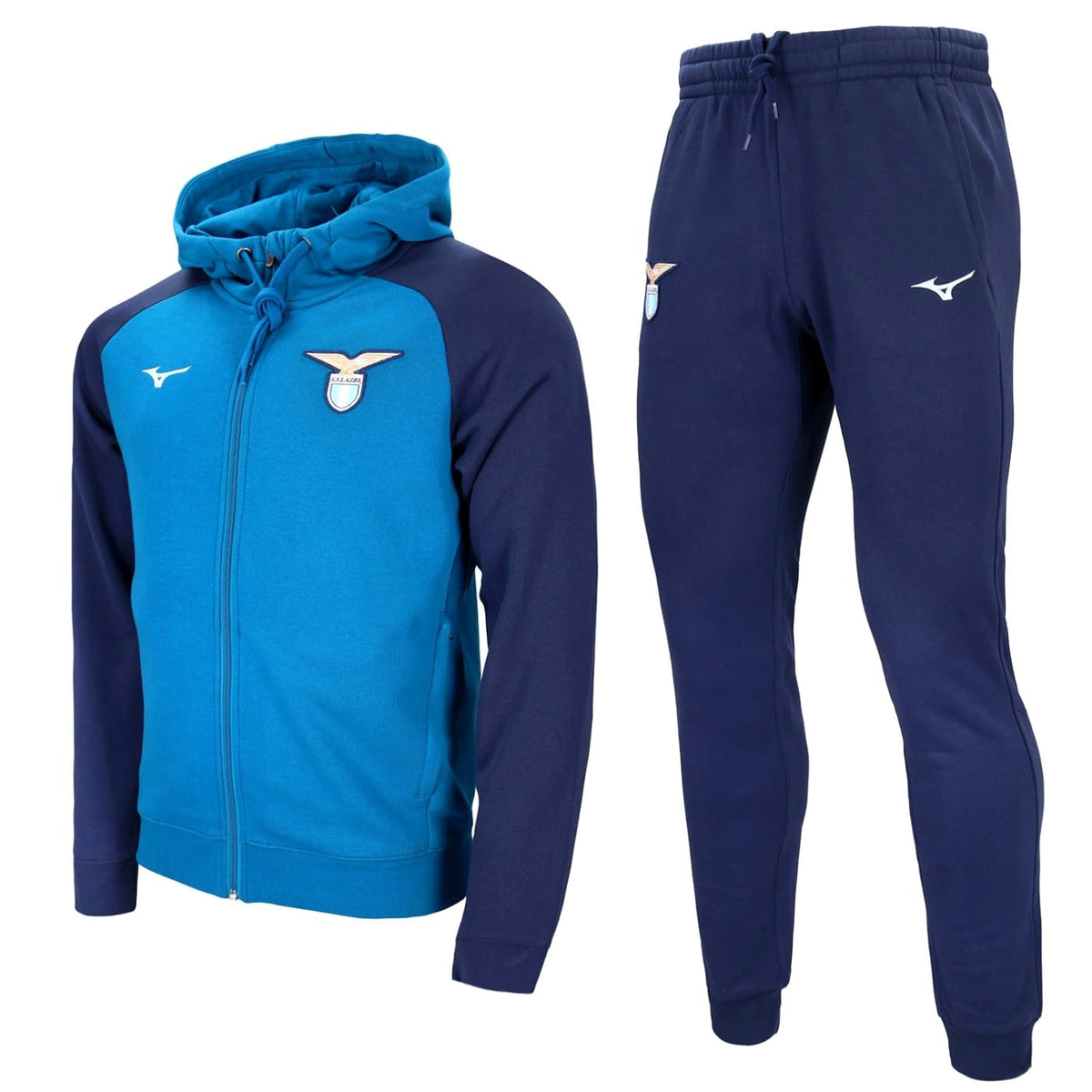 SS Lazio hooded casual presentation tracksuit 2024/25 - Mizuno-0