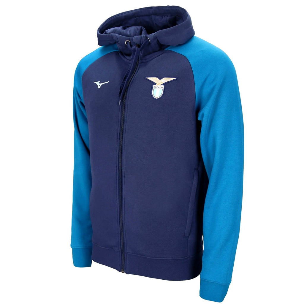 SS Lazio hooded casual presentation tracksuit 2024/25 navy - Mizuno-2