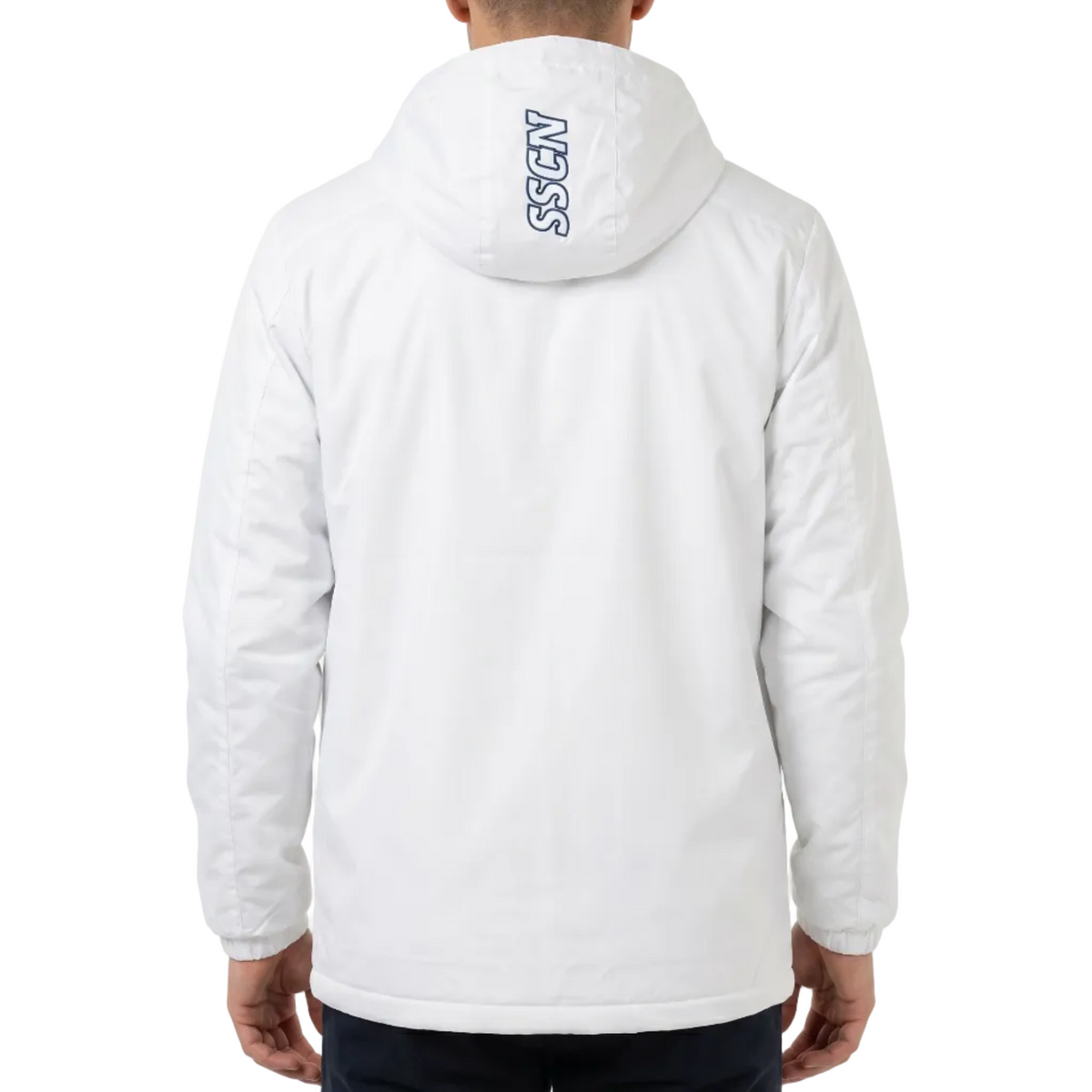 SSC Napoli white training technical rain jacket 2023/24 - EA7-1