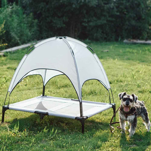 Lettino per animali con tettuccio parasole – taglia L