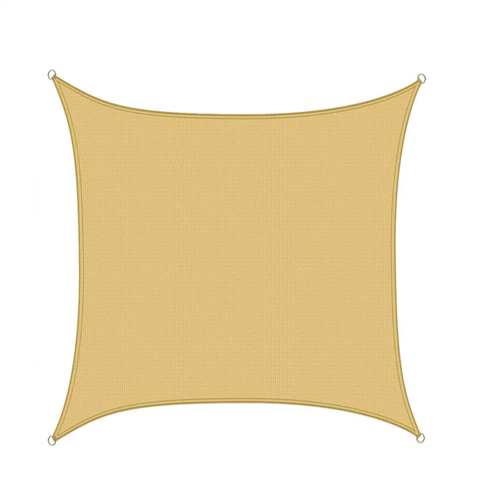 Vela ombreggiante quadrata beige in polietilene – 3,6 m