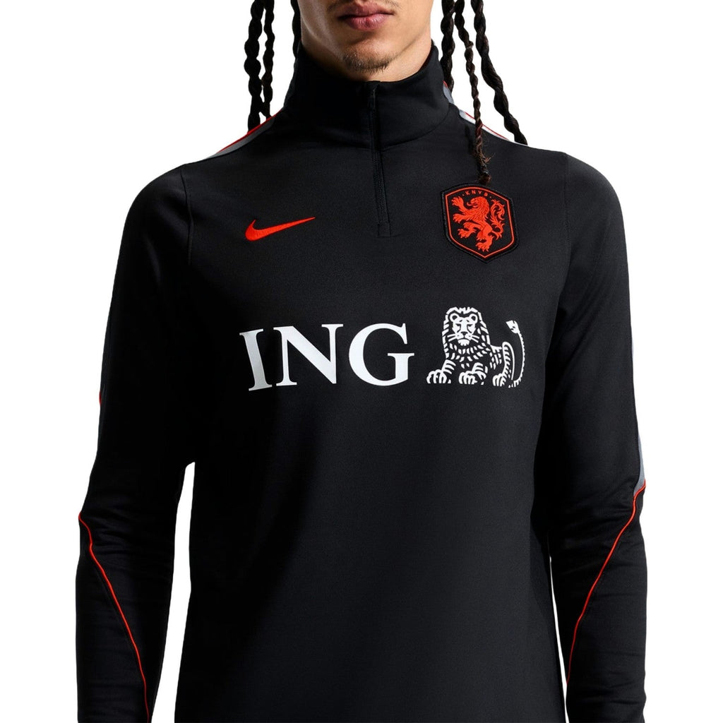 Netherlands black training technical soccer tracksuit 2026/27 - Nike-4