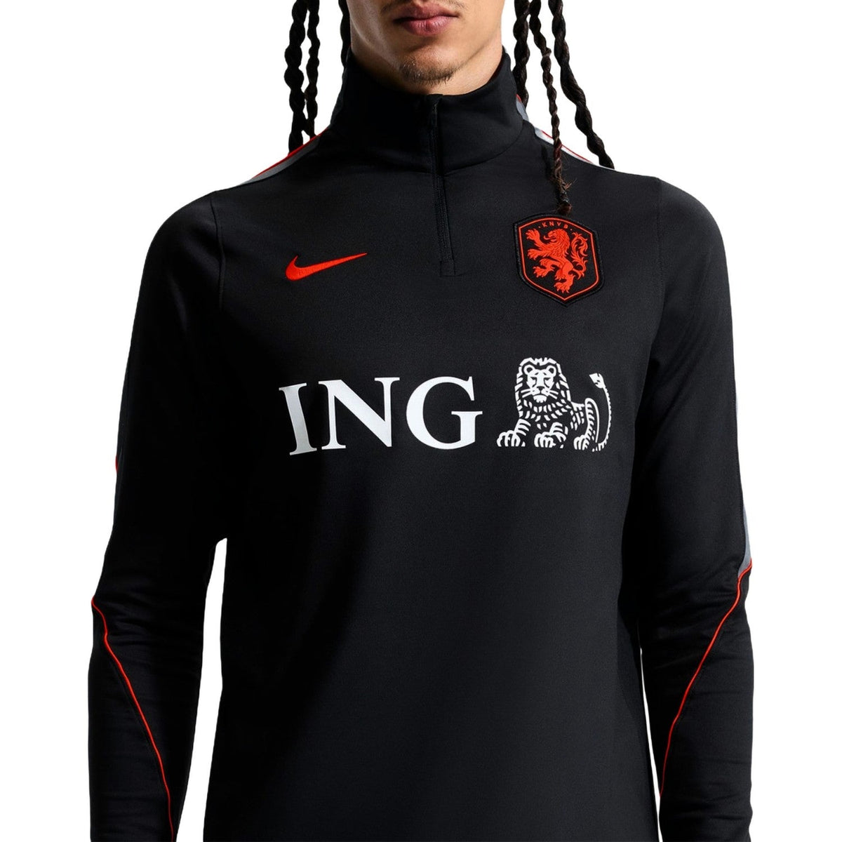 Netherlands black training technical soccer tracksuit 2026/27 - Nike-4