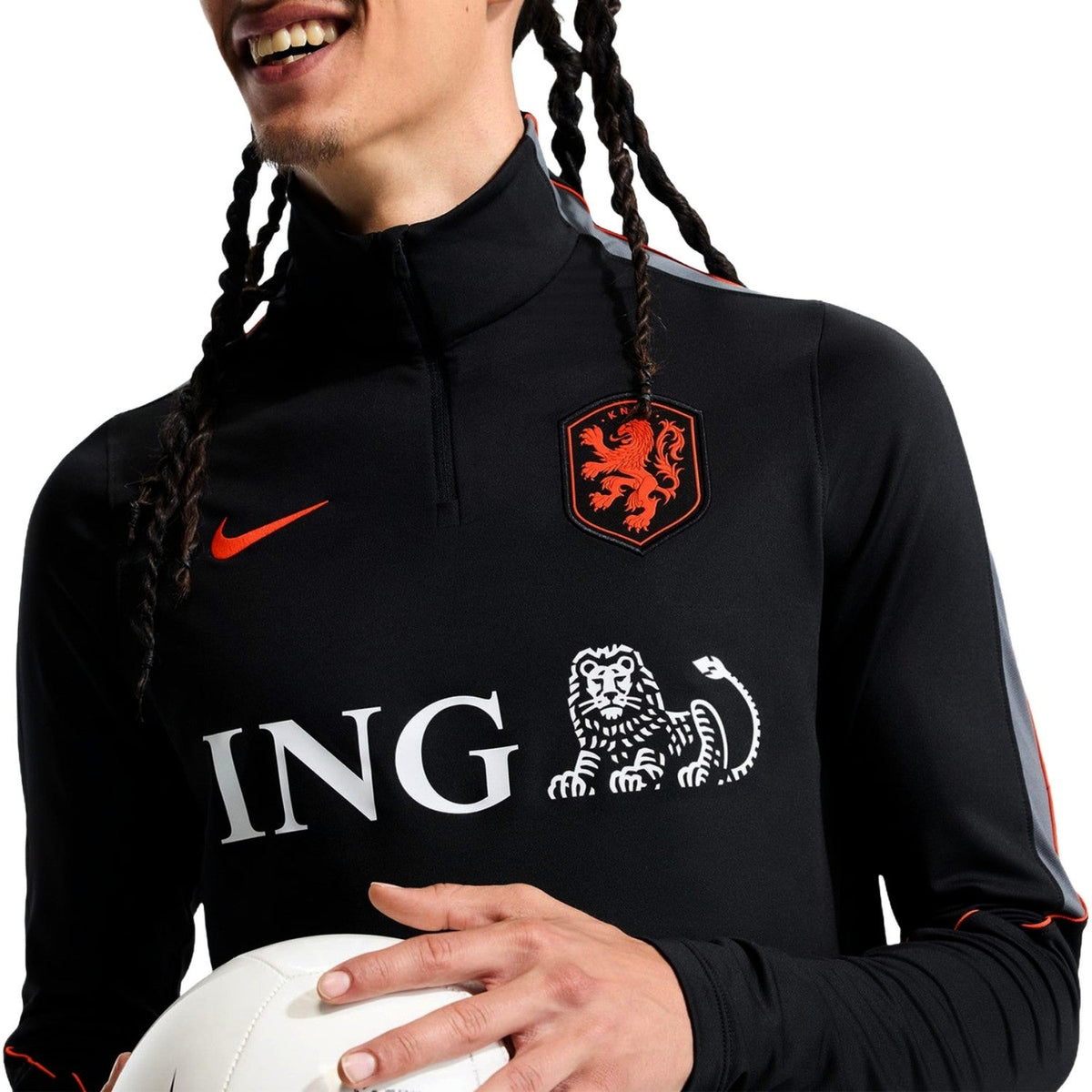 Netherlands black training technical soccer tracksuit 2026/27 - Nike-1