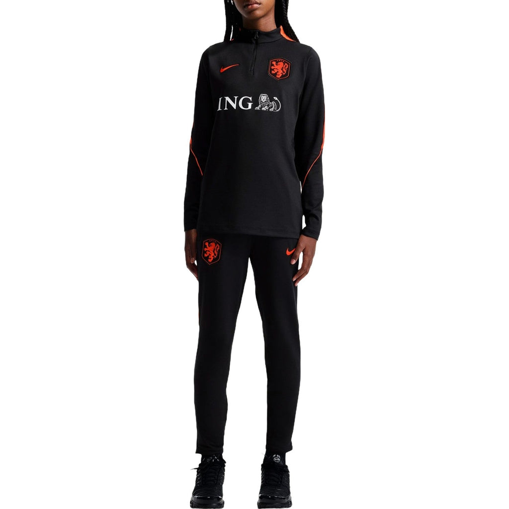 Kids - Netherlands black training technical tracksuit 2026/27 - Nike-1
