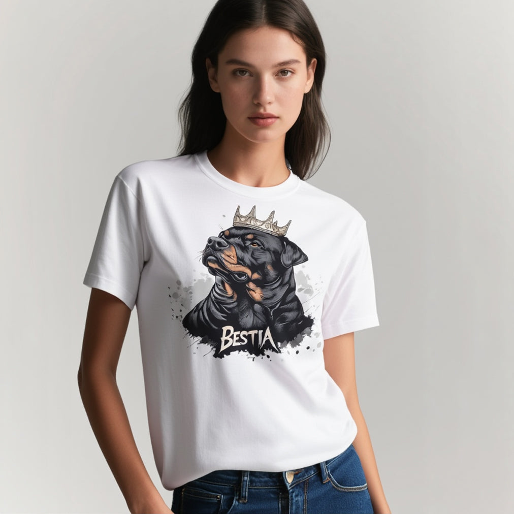 Rottweiler T-shirt White-1