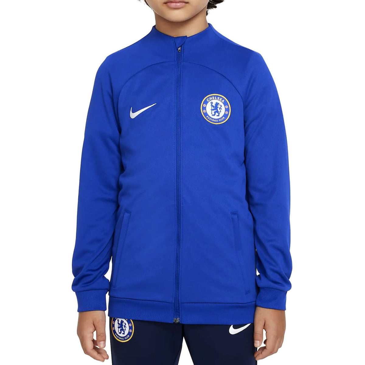 Kids - Chelsea blue training presentation Soccer tracksuit 2023/24 - Nike-0