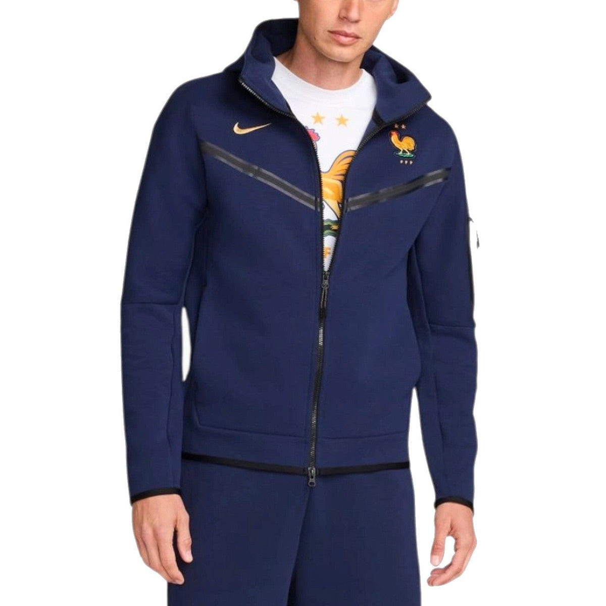 France Tech Fleece presentation soccer jacket 2024 - Nike-4