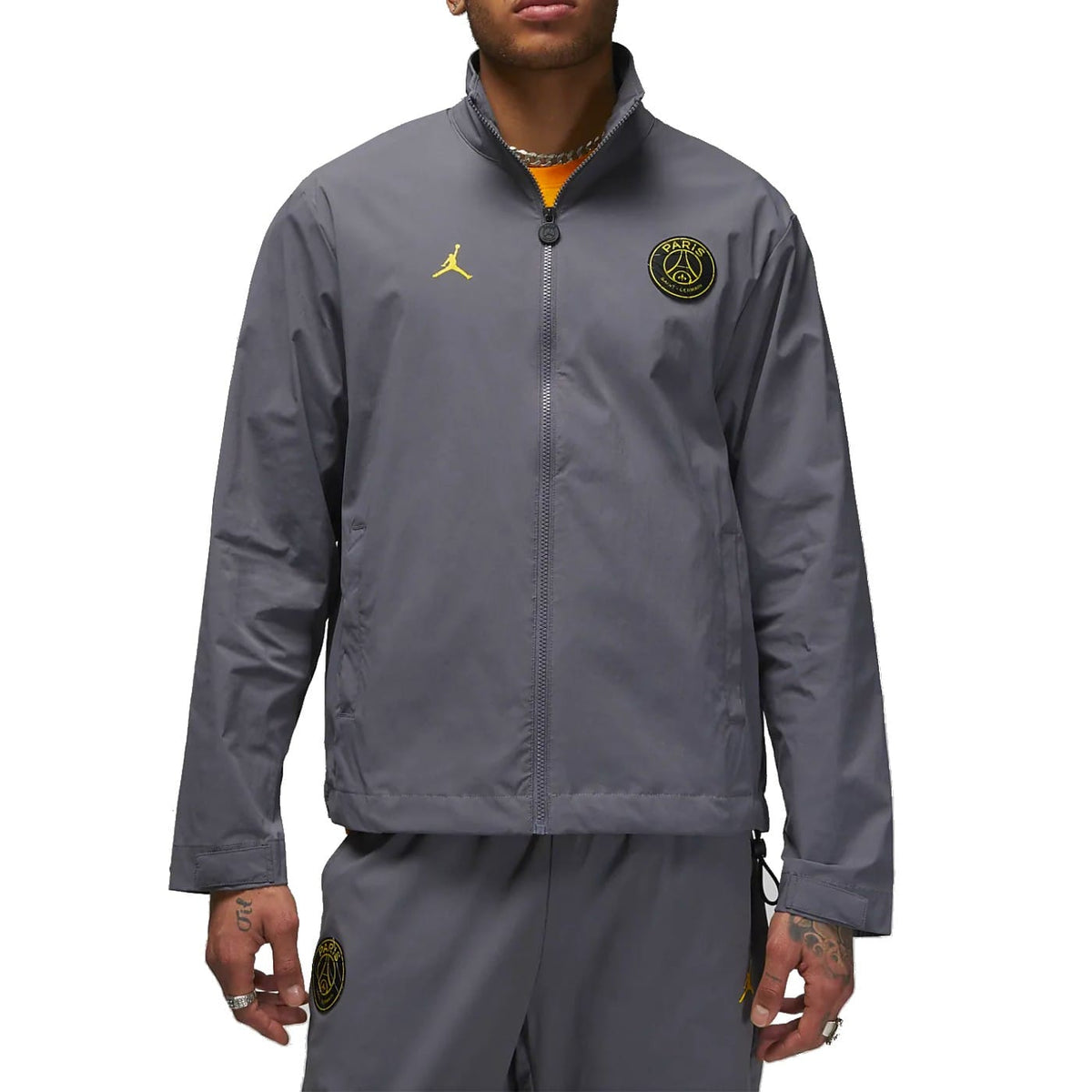 Jordan x PSG grey woven presentation tracksuit 2022/23 - Jordan-0