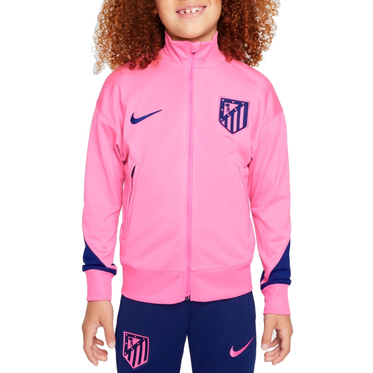Kids - Atletico Madrid UCL presentation soccer tracksuit 2024/25 - Nike-0