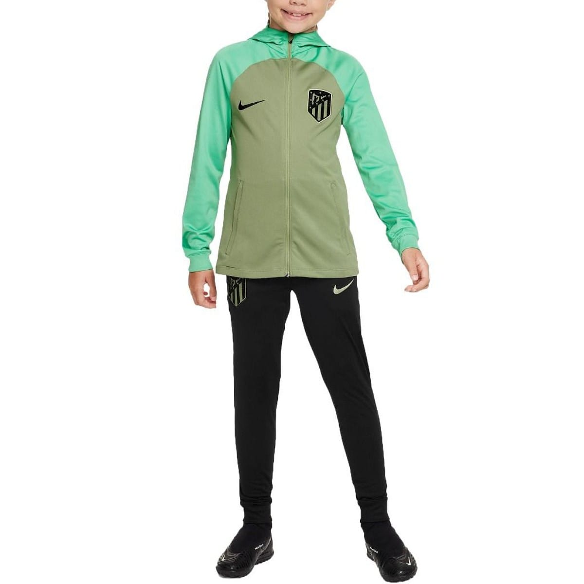 Kids - Atletico Madrid UCL hooded presentation tracksuit 2023/24 - Nike-3