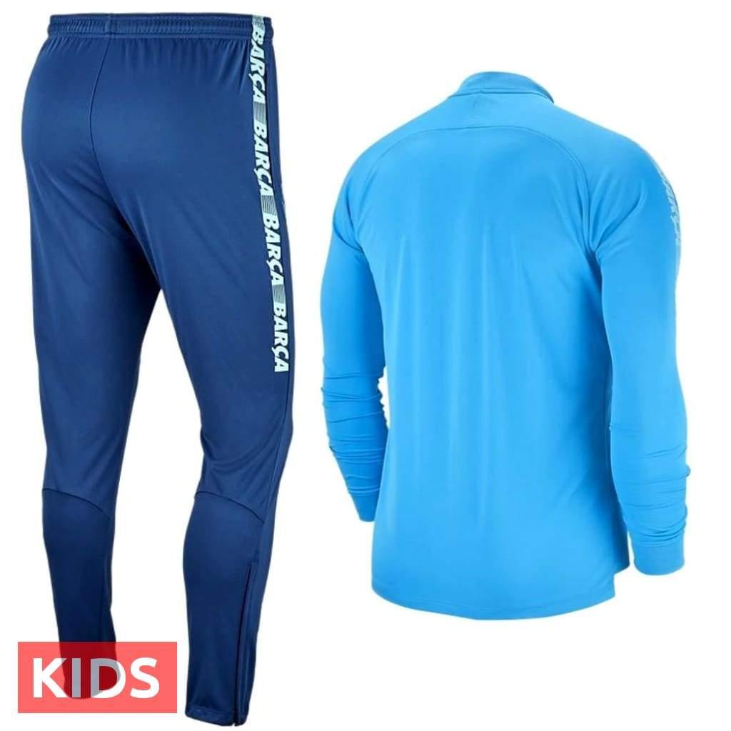 Kids - FC Barcelona soccer presentation Tracksuit light blue 2019 - Nike-1