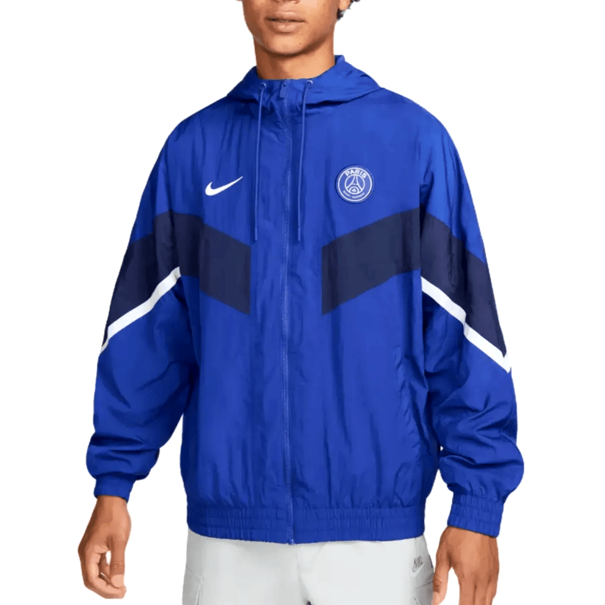 PSG hooded pre-match rain jacket 2022/23 blue - Nike-0