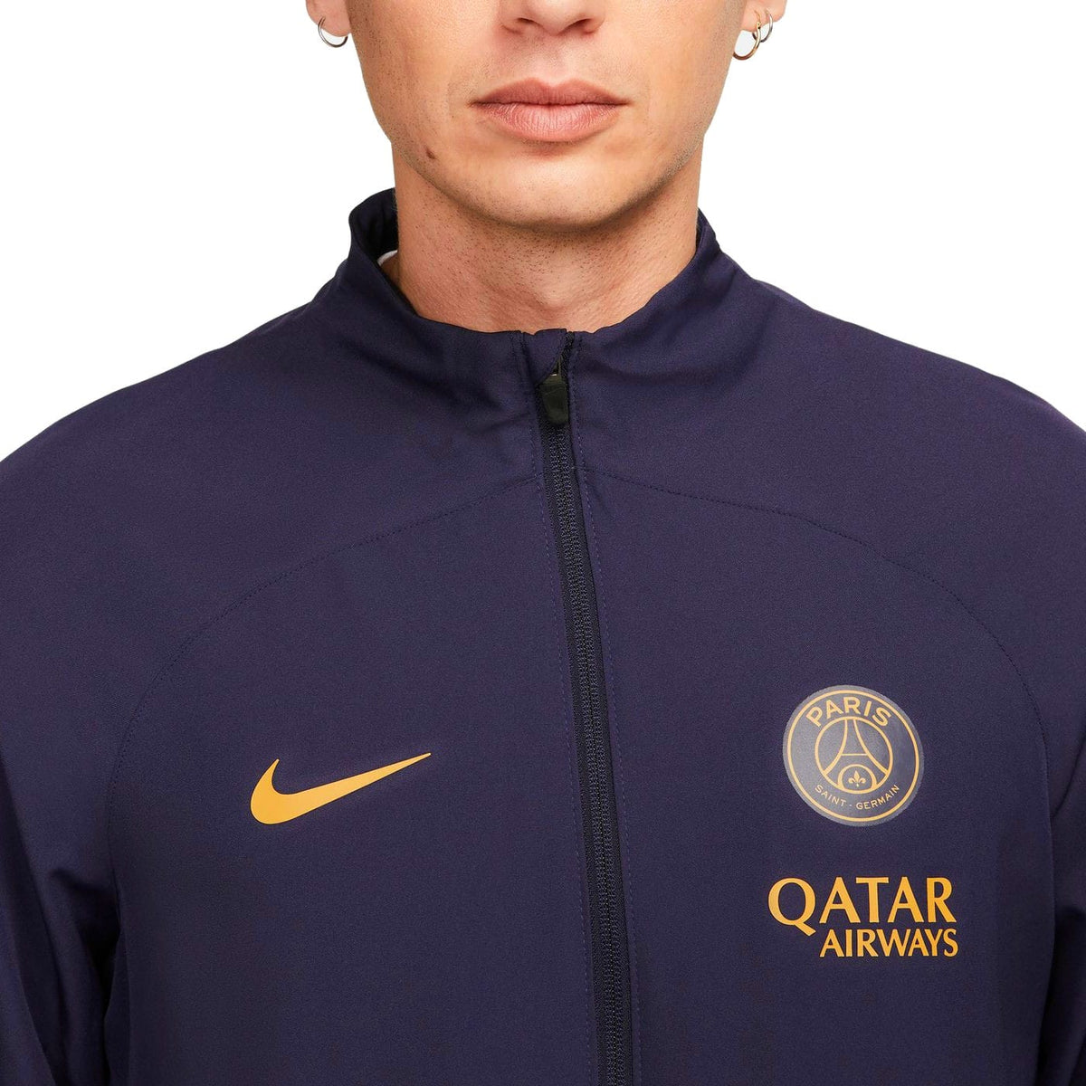 PSG navy training presentation Soccer tracksuit 2023/24 - Nike-2
