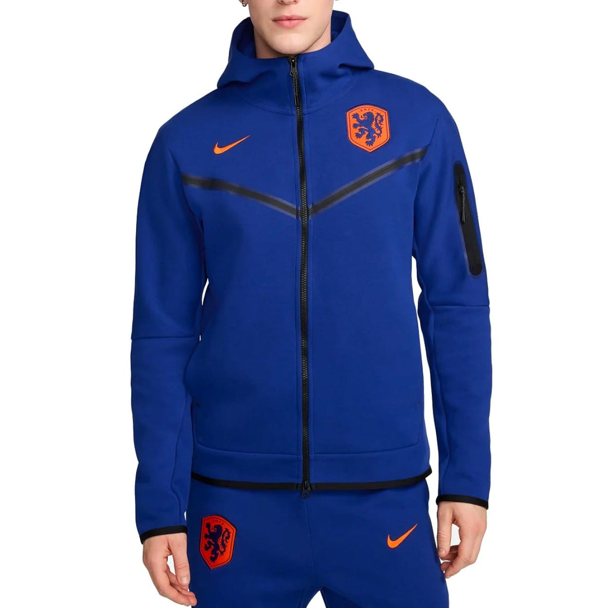 Netherlands Tech fleece presentation soccer tracksuit 2024/25 - Nike-0