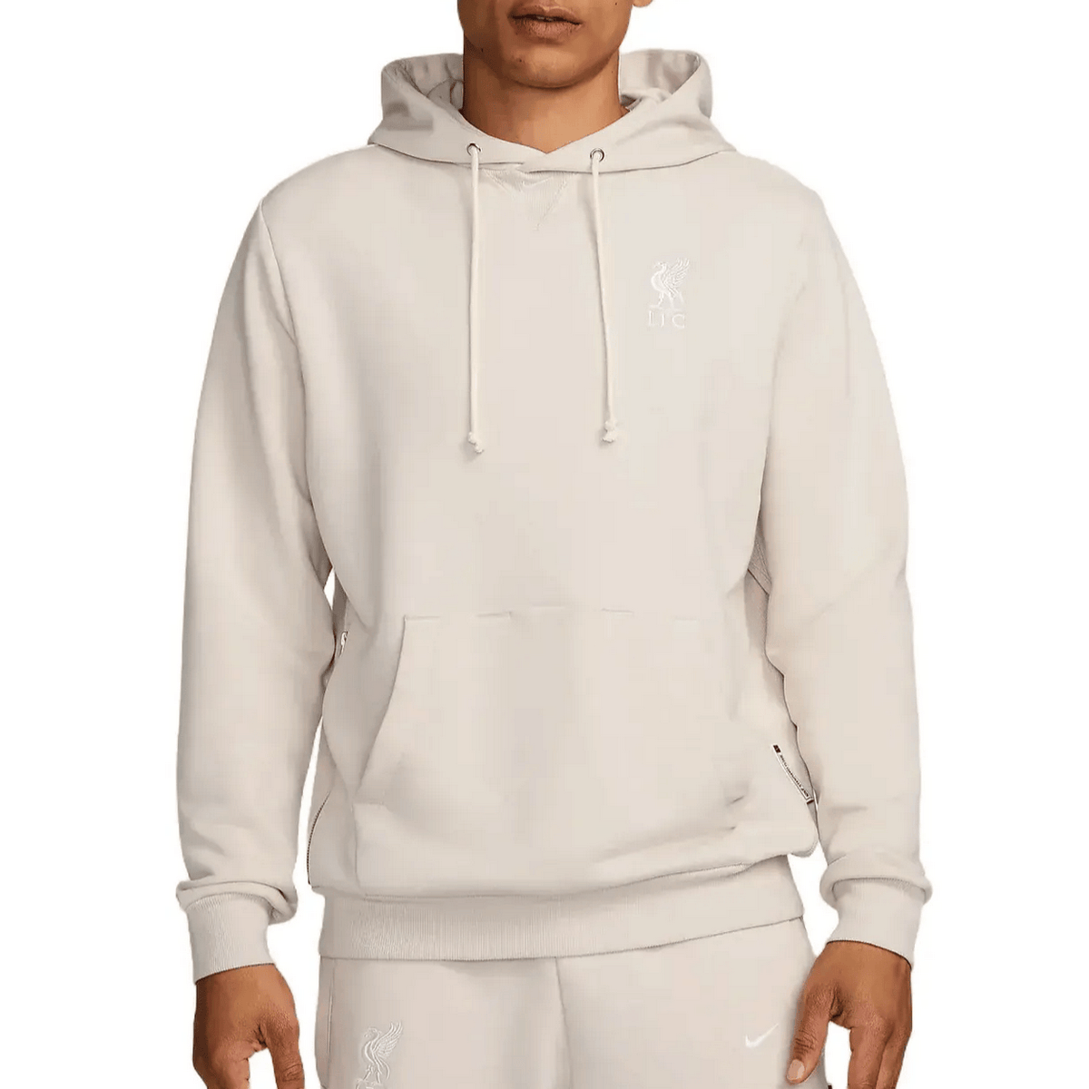 Liverpool FC beige Casual fleece presentation tracksuit 2024/25 - Nike-0