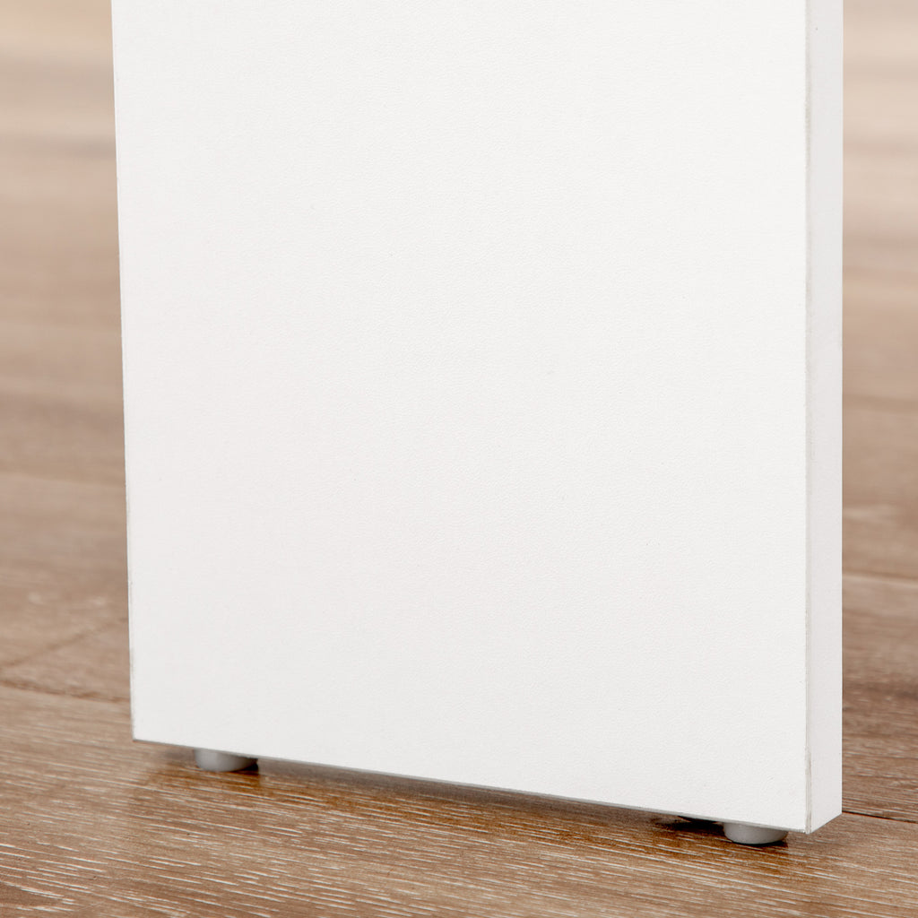 Table à manger pliante, table pliante cuisine extensible jusqu'à 6 personnes, pour petits espaces, salle à manger, blanc-7