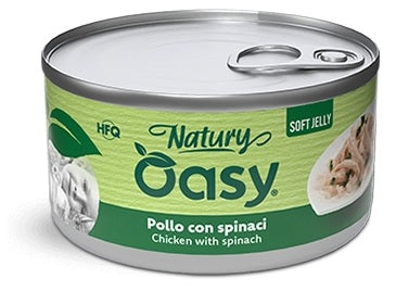 OASY CAT NATURY SOFT JELLY - POLLO CON SPINACI 85 GR.
