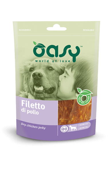OASY DOG SNACK FILETTO DI POLLO 100 GR.