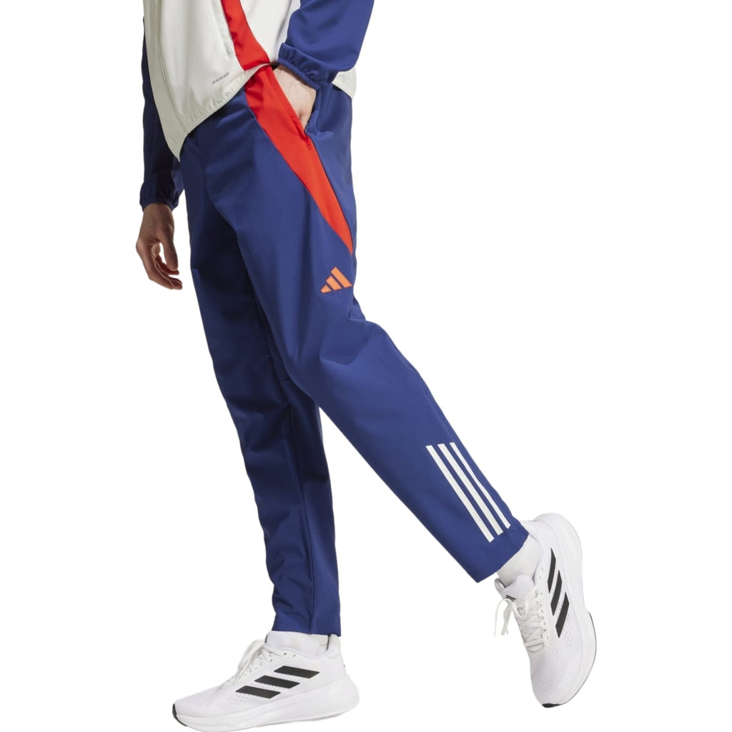 Olympique Lyon presentation Soccer tracksuit 2024/25 - Adidas-4