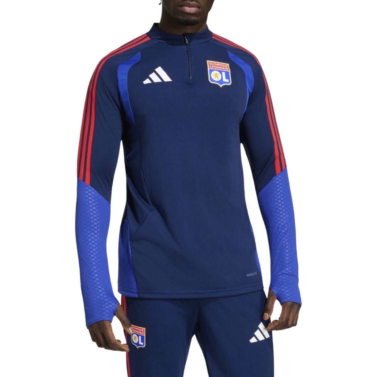 Olympique Lyon training technical soccer tracksuit 2026/27 - Adidas-0