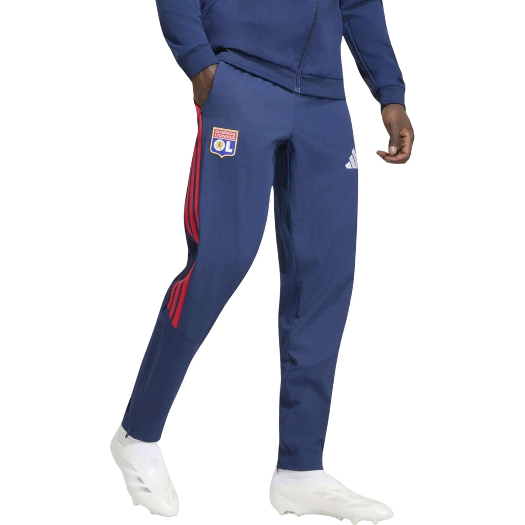 Olympique Lyon presentation Soccer tracksuit 2026/27 - Adidas-3